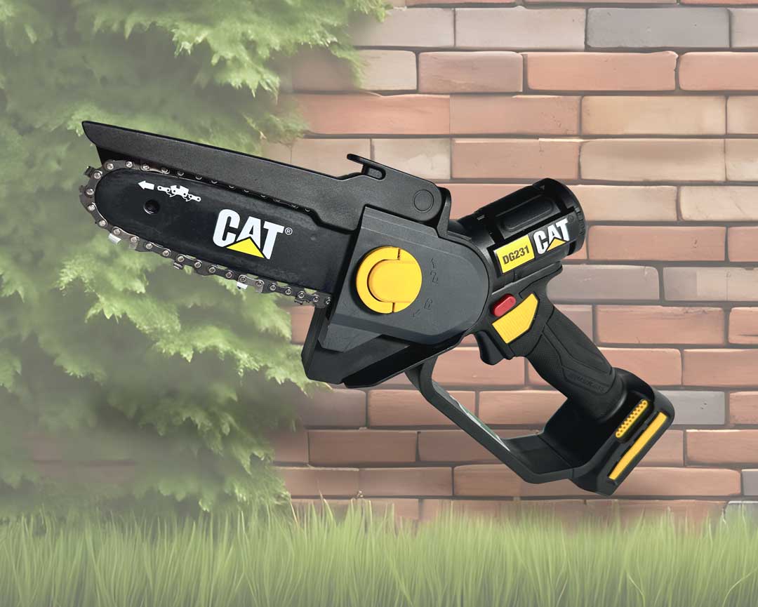 Cat-DG231-Mini-Chainsaw-Gardening-Image Cat-DG231-Mini-Chainsaw-Gardening-Image